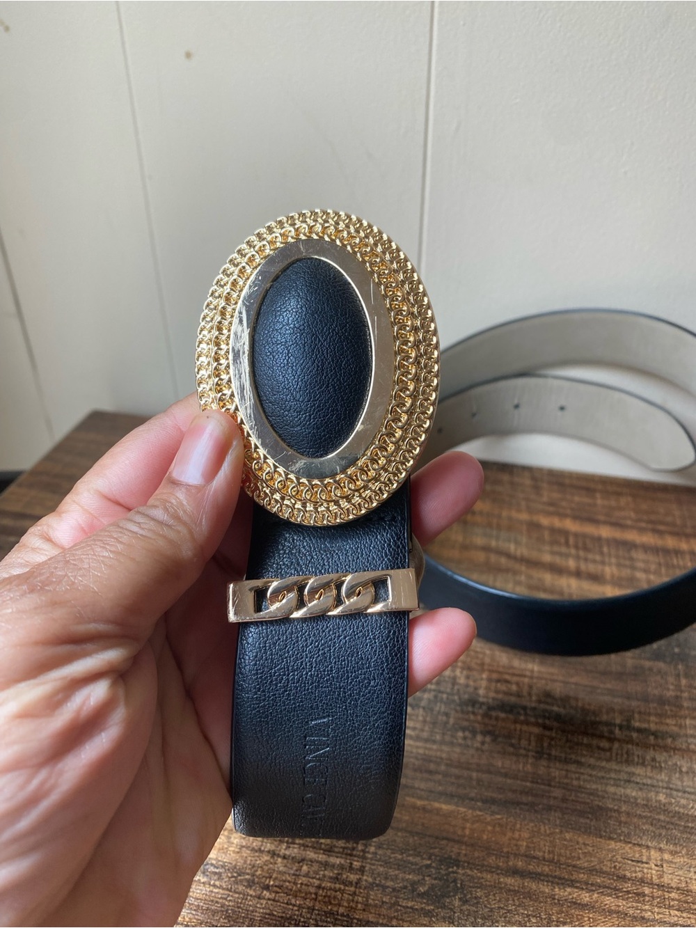 Vince Camuto Leather Belt, 32”